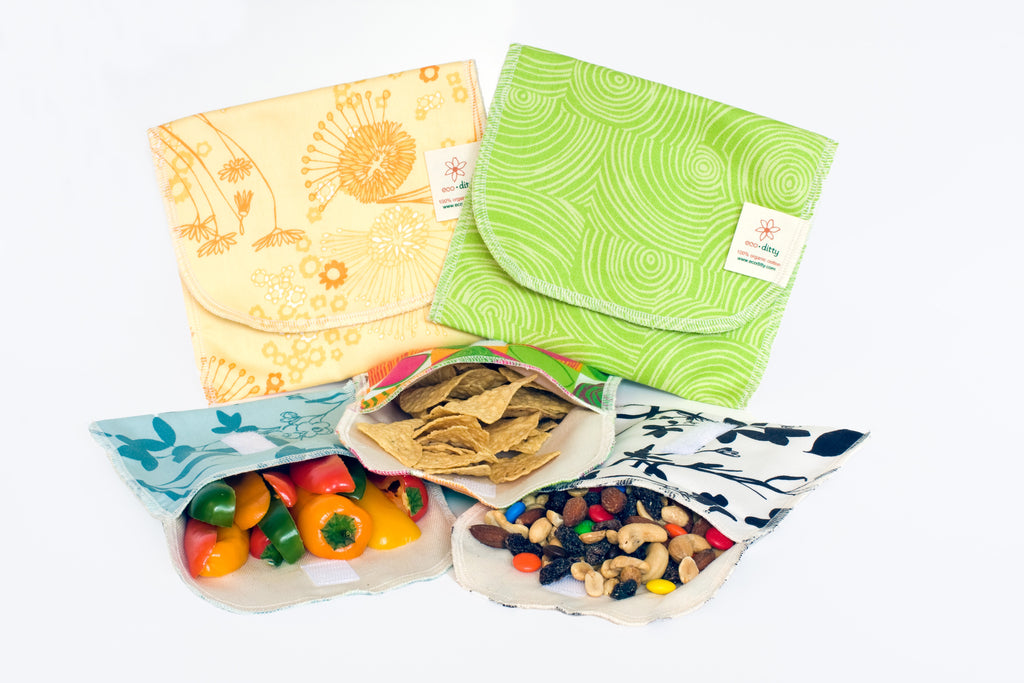 Reusable Snack Bags Organic Cotton