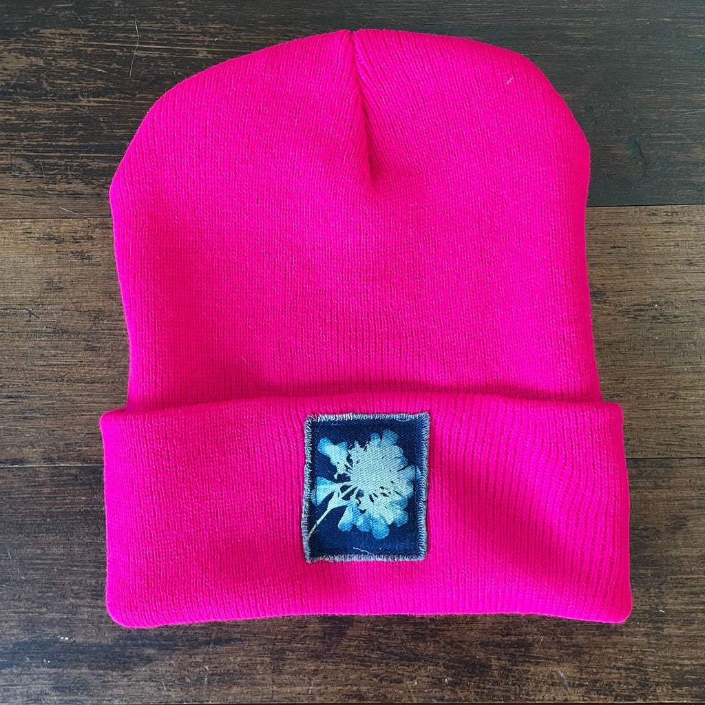 Beanie: Cyanotype Hot Pink