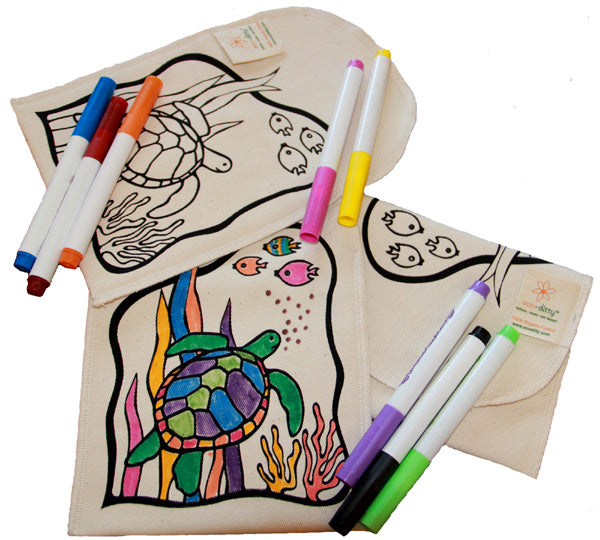 Reusable Snack Bag: Color-Your-Own: Turtle