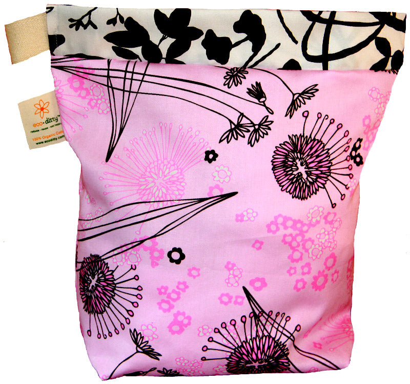 Reusable Lunch Bag: Fields of Pink